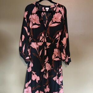 Floral Navy & Orange Dress - A New Day